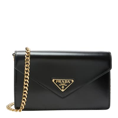 Black Vitello Move Mini Chain Crossbody