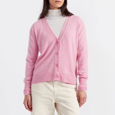 Pink Cashmere Essentials Cardigan