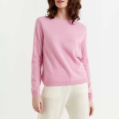 Pink Cashmere Crew Jumper