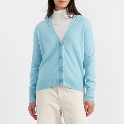 Blue Cashmere Essentials Cardigan