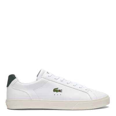 Men's White/Green Lerond Pro Leather Trainers