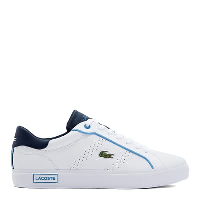 Men's White/Navy Powercourt 2.0 Trainers