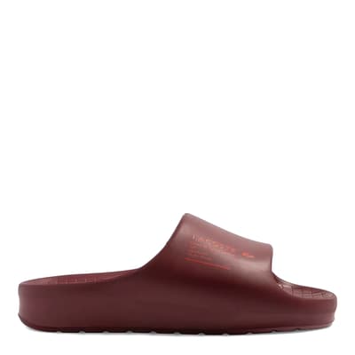 Men's Burgundy Serve Slides