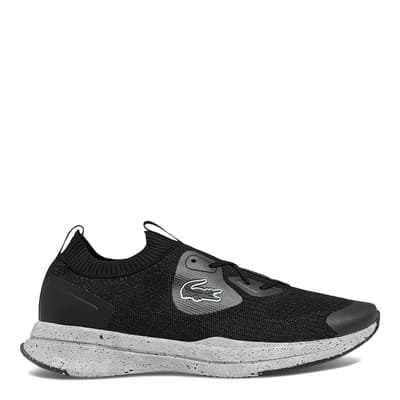 Men's Black/White Run Spin Trainers