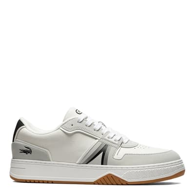 Men's White/Black L001 Leather Trainers