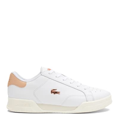 Women's White/Pink Twin Serve Trainers