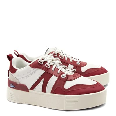 Women's White/Burgundy L002 Evo Trainers