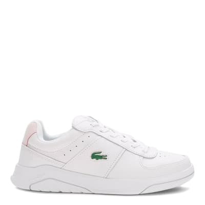 Women's White/Pink Game Advance Trainers