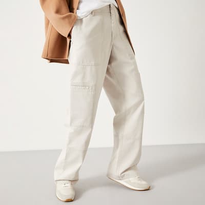 Beige Sydney Cotton Trousers