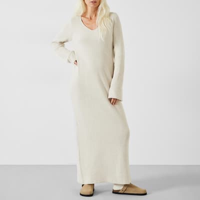 Cream Uralla Wool Blend Dress