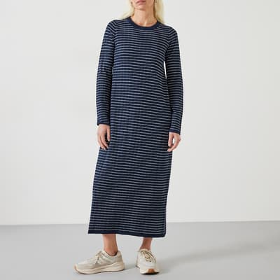 Navy Dixie Cotton Knitted Dress