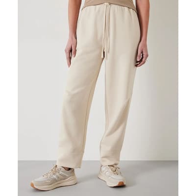 Cream Paxton Jersey Trousers