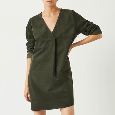 Khaki Emory Cotton Cord Dress