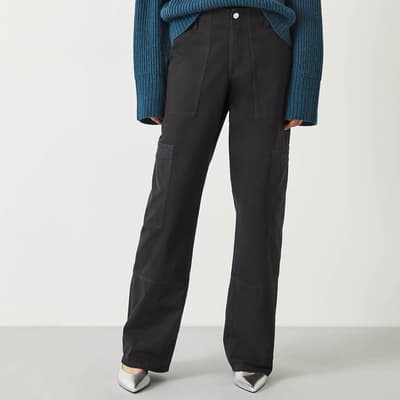 Black Sydney Cotton Trousers