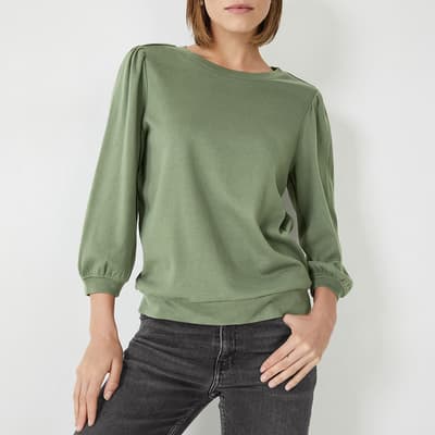 Khaki Mimi Cotton T-Shirt