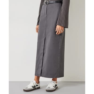 Grey Farrah Column Maxi Skirt