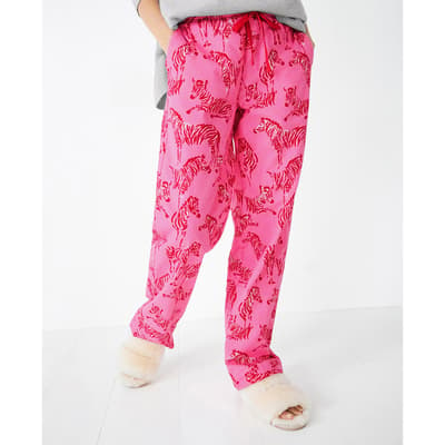 Pink/White Liv Pyjama Bottoms