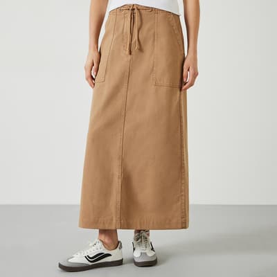 Beige Kristen Cotton Skirt