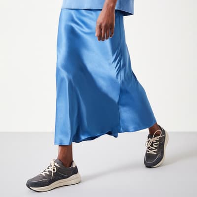 Blue Simone Maxi Skirt