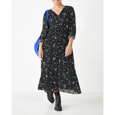 Black Madelyn Floral Dress