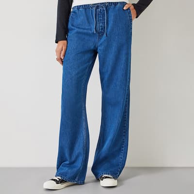 Blue Denim Slouchy Jeans