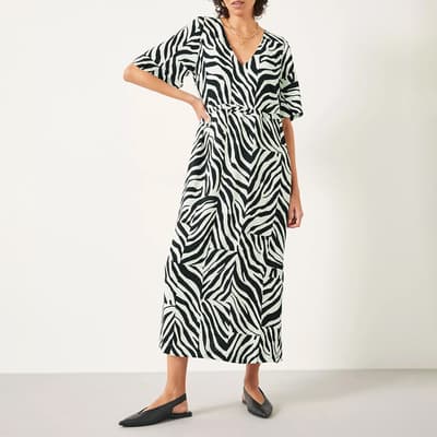 Black Zebra Print Grace Dress