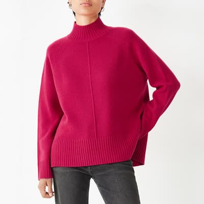 Pink Lacy Wool Jumper