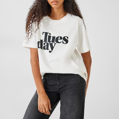 White Tuesday Cotton T-Shirt