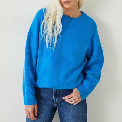 Blue Maren Wool Blend Jumper