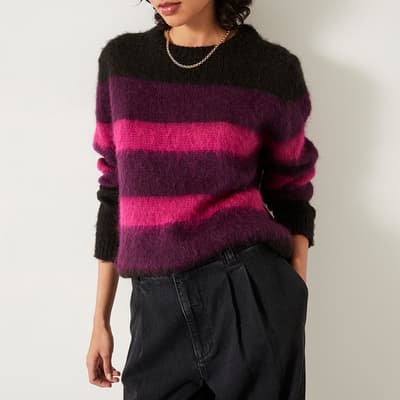 Purple/Pink Keara Wool Blend Jumper