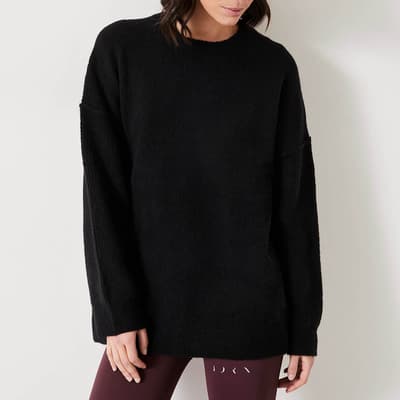 Black Maren Wool Blend Jumper