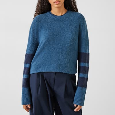 Blue Bellata Wool Blend Jumper