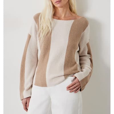 Beige Everlee Wool Blend Jumper