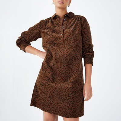 Brown Cait Cord Mini Dress