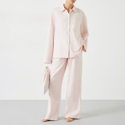 Pink Luella Brushed Twill Pyjamas