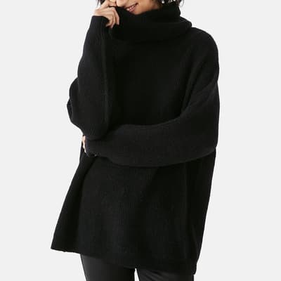 Black Meryl Wool Blend Jumper