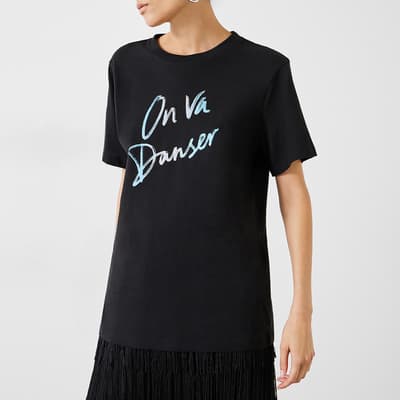 Black On Va Danser Cotton T-Shirt