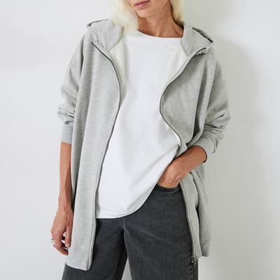 Grey Tobbie Cotton Hoodie