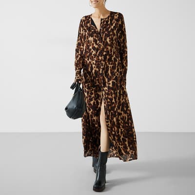 Brown Leopard Nataliyah Dress