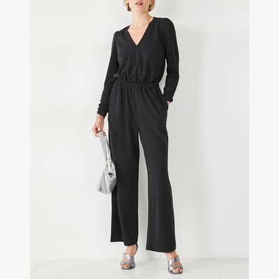 Black Raye Sparkle Jumpsuit