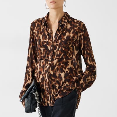 Brown Leopard Nataliyah Shirt