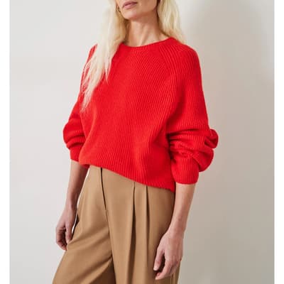 Red Tamar Wool Blend Jumper