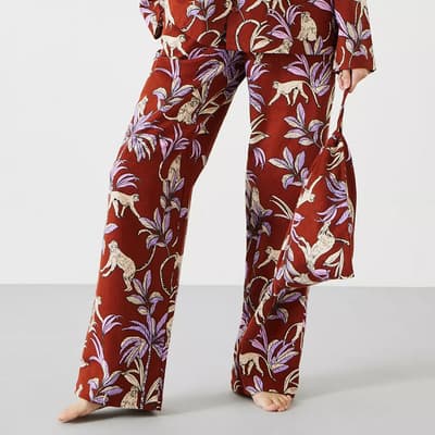 Orange Sadie Cotton Pyjama Trousers