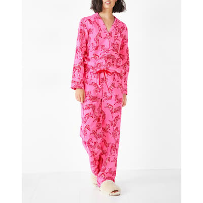 Pink Liv Cotton Pyjama Set