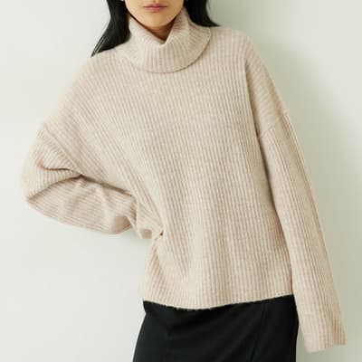 Cream Keily Wool Blend Jumper