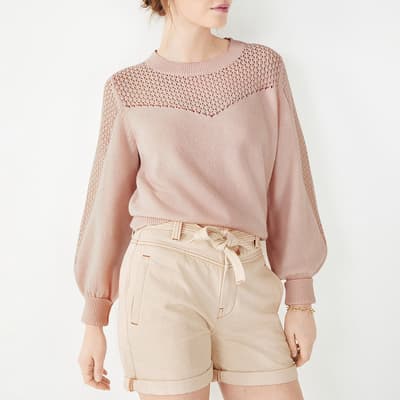 Pink Ives Wool Blend Jumper