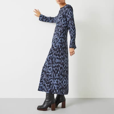 Blue/Black Myrah Midi Dress