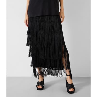 Black Hailey Maxi Skirt