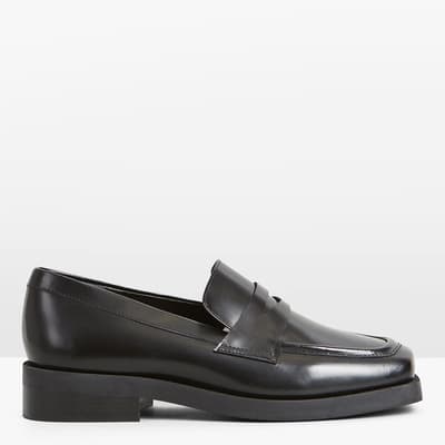 Black Neesha Leather Loafer