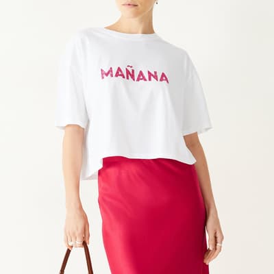 White Manana Cotton T-Shirt